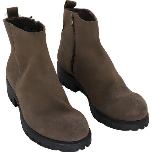 Ecco Brown Heeled Boots - Picture 1 of 6